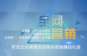 全网营销推广是一个系统工程，需要企业从多个角度出发综合考量